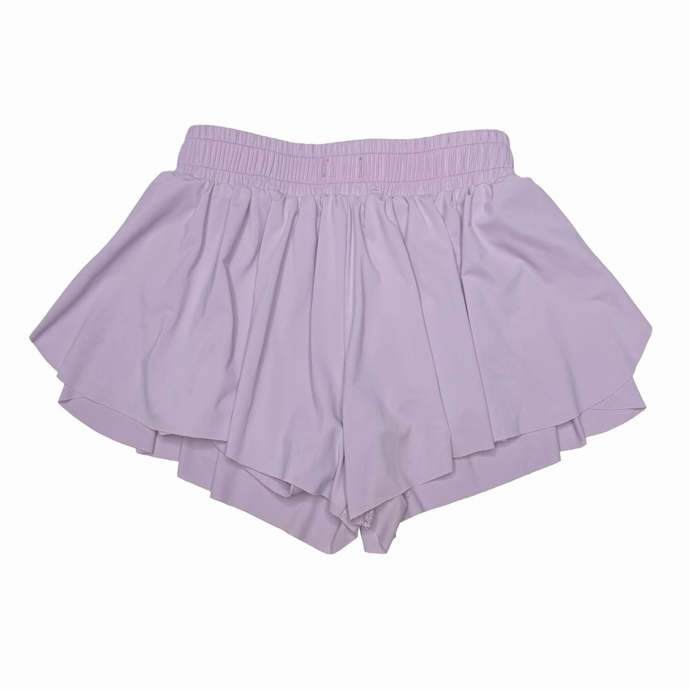 Azarhia Butterfly Flowy Shorts - Lavender- Girls Size 6/7